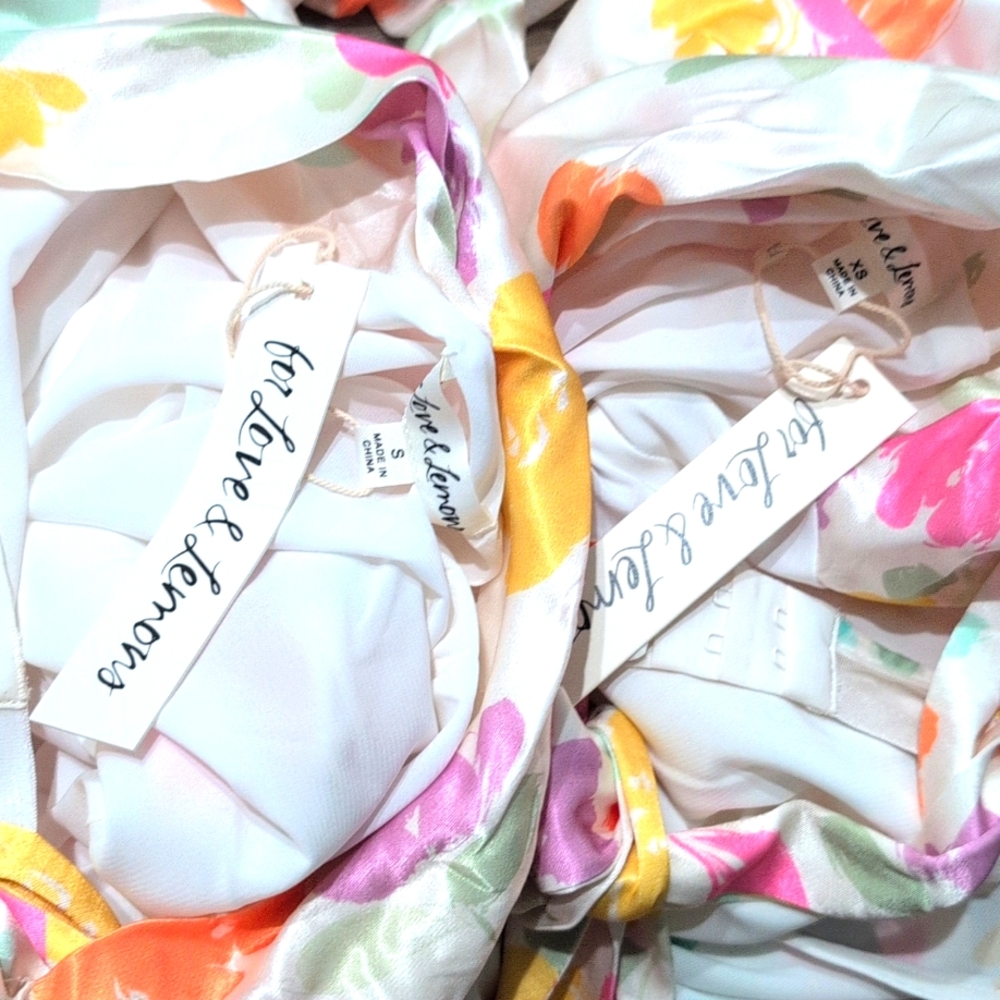 For Love And Lemons One Shoulder Floral Dress - Hazel Mini - Picture 9 of 10